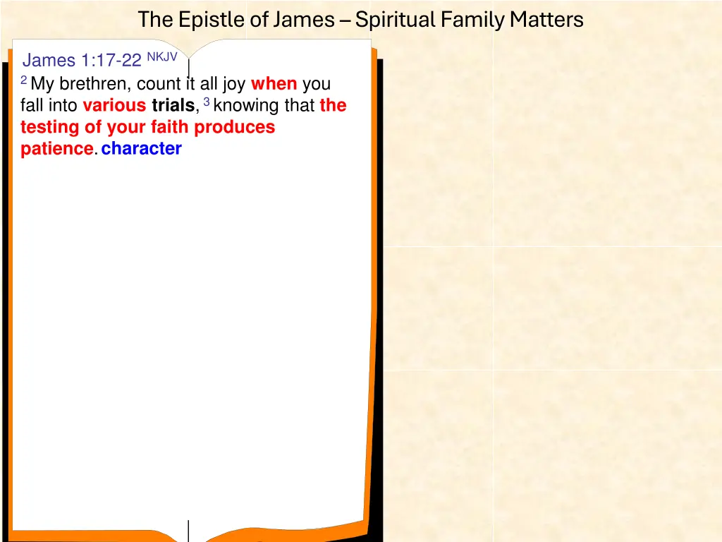 the epistle of james spiritual family matters