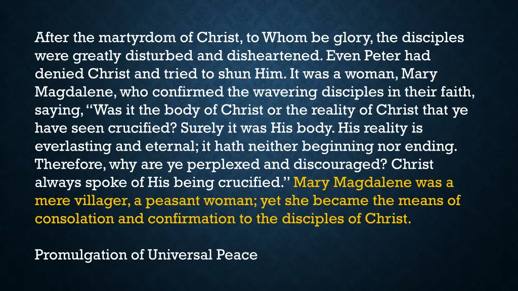 after the martyrdom of christ to whom be glory