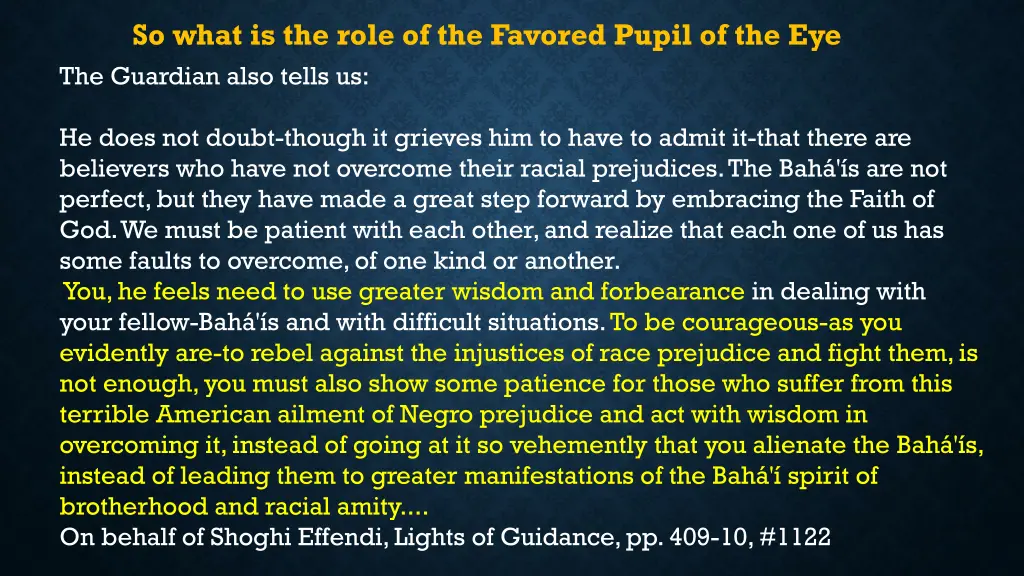 so what is the role of the favored pupil