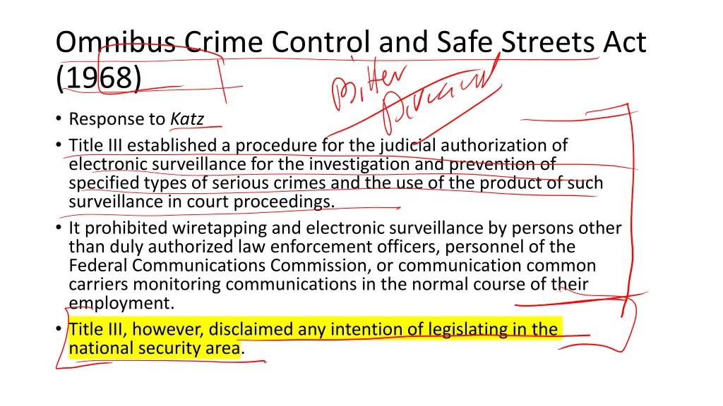 omnibus crime control and safe streets act 1968