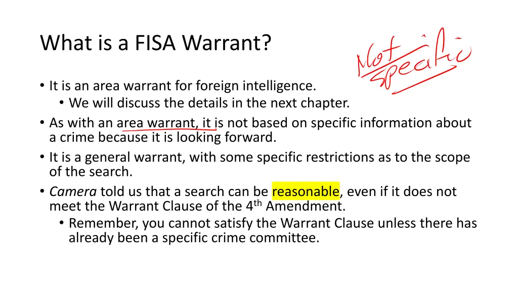 what is a fisa warrant