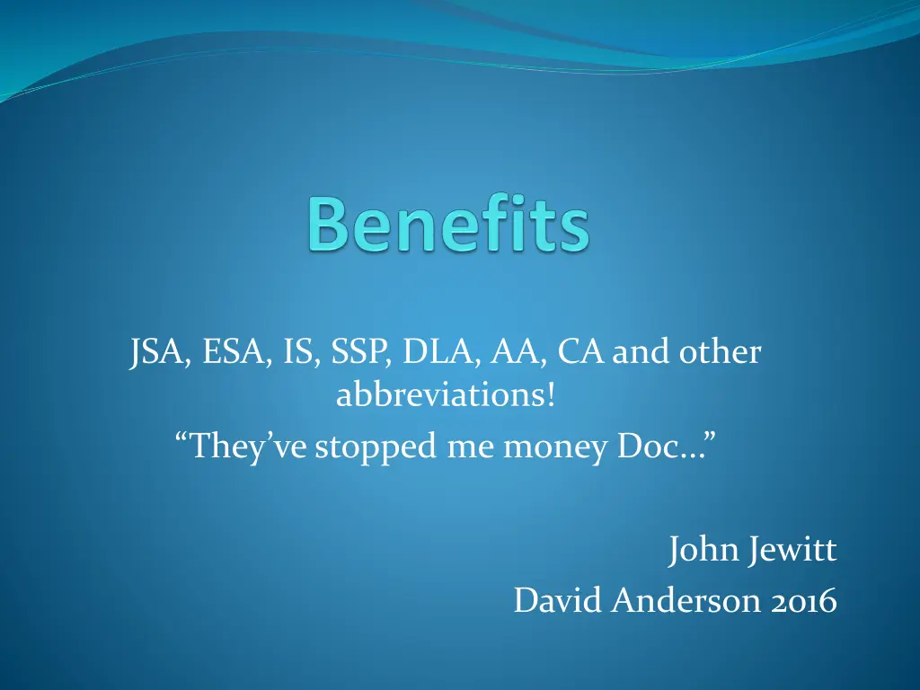 jsa esa is ssp dla aa ca and other abbreviations