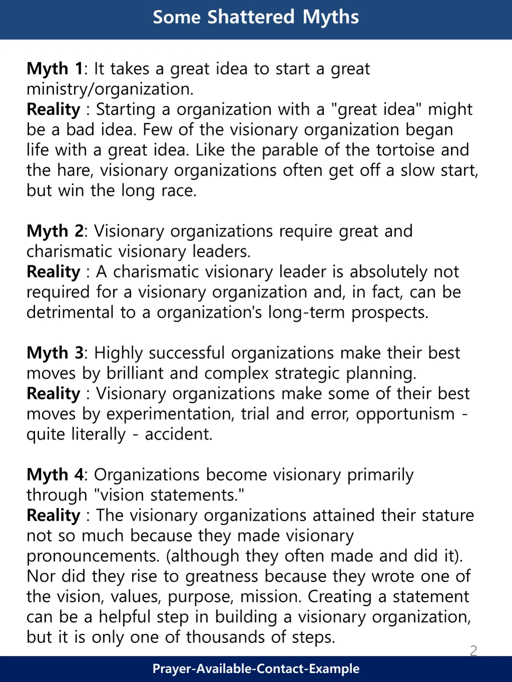 some s hattered myths