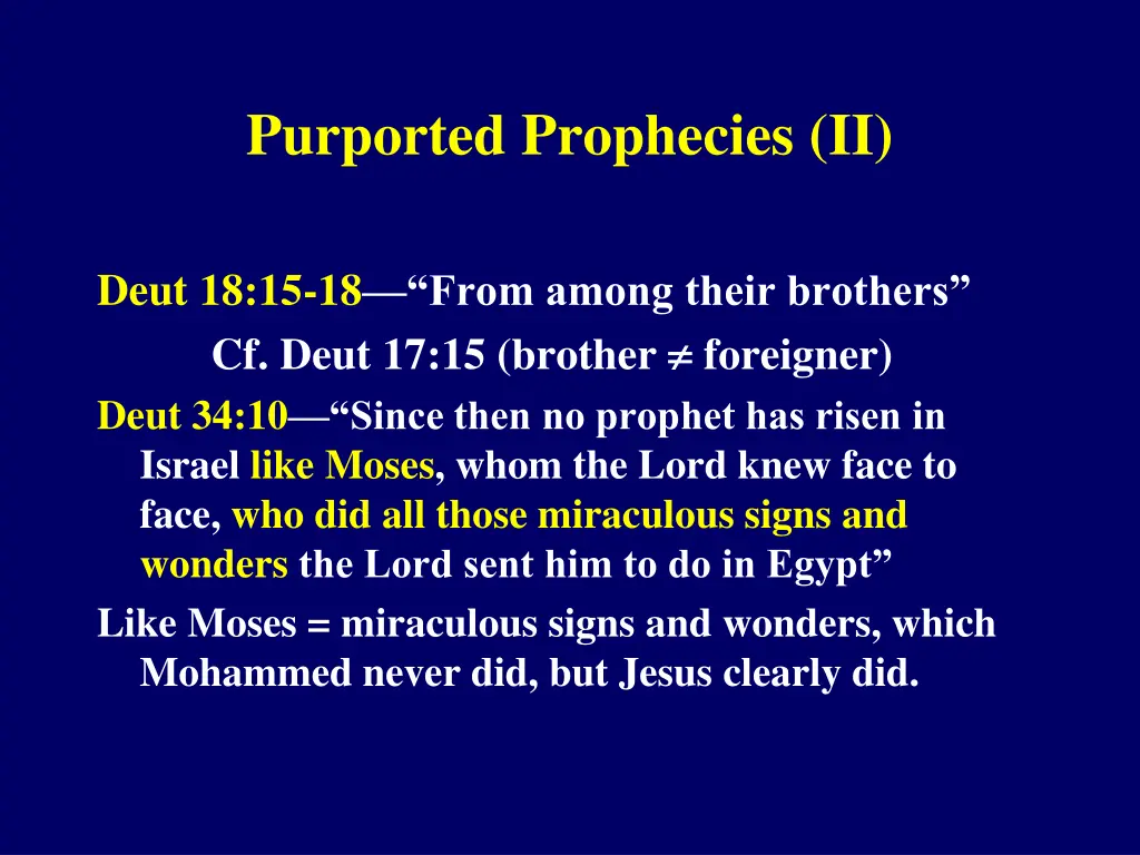 purported prophecies ii