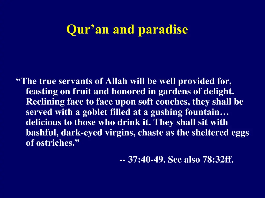 qur an and paradise