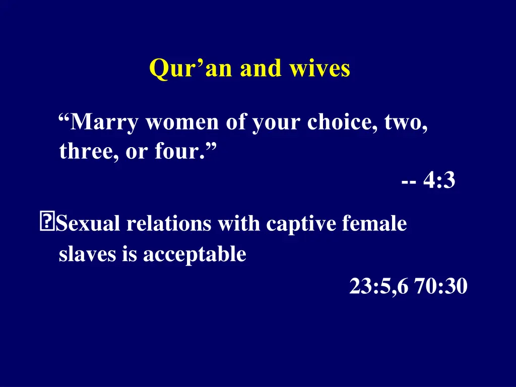 qur an and wives