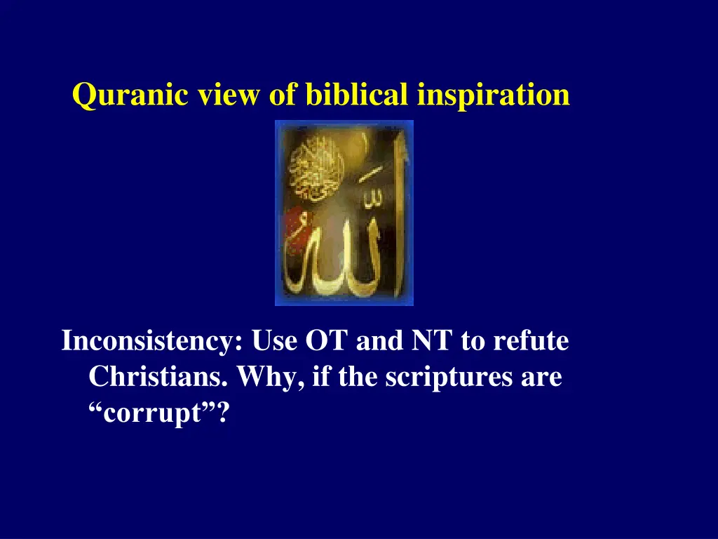 quranic view of biblical inspiration 1