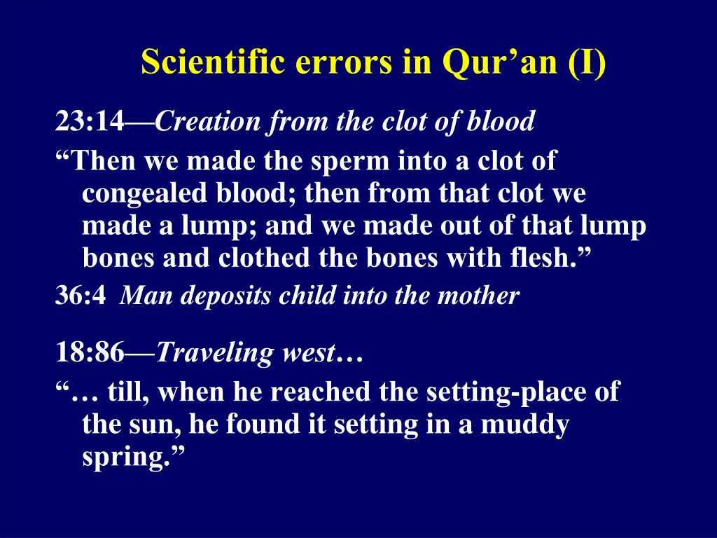 scientific errors in qur an i