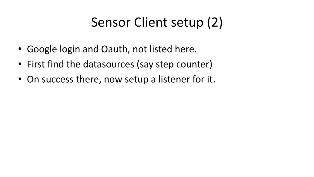 sensor client setup 2