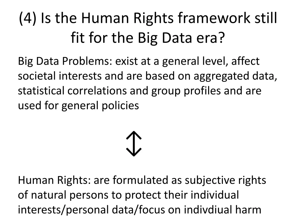 4 is the human rights framework still