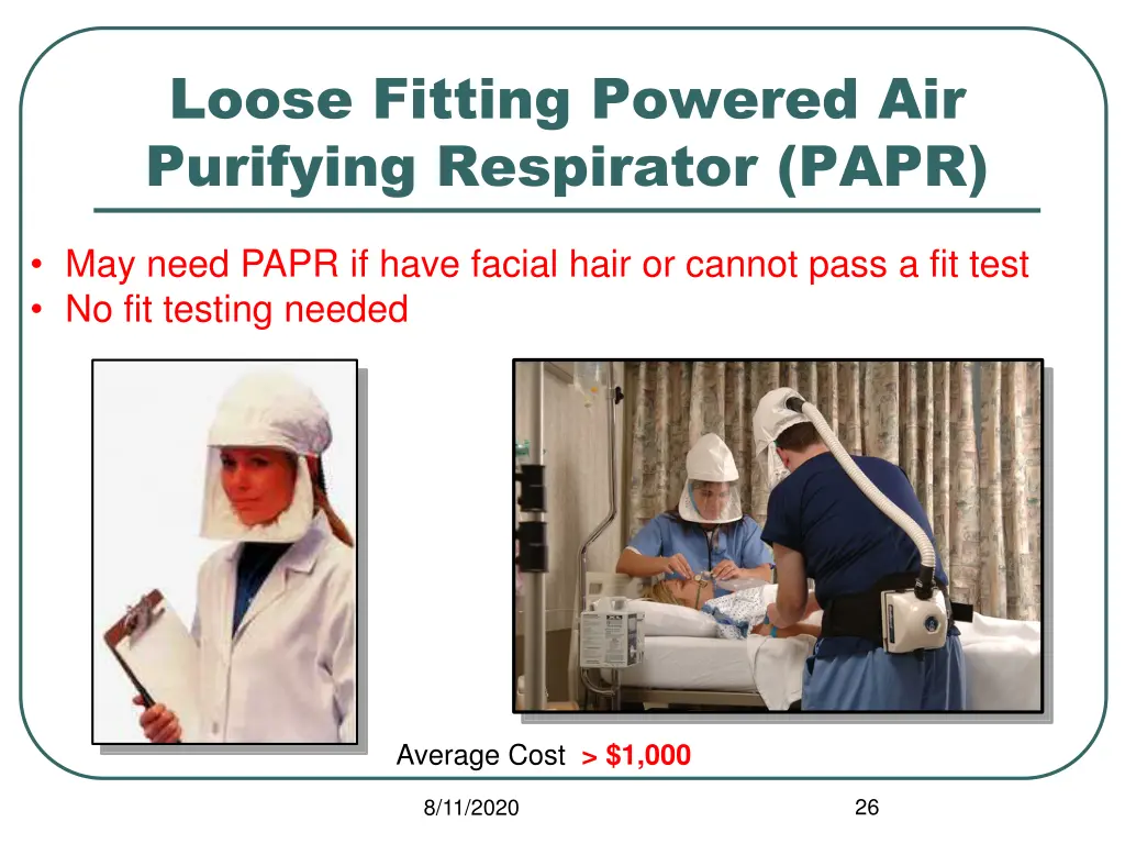 loose fitting powered air purifying respirator