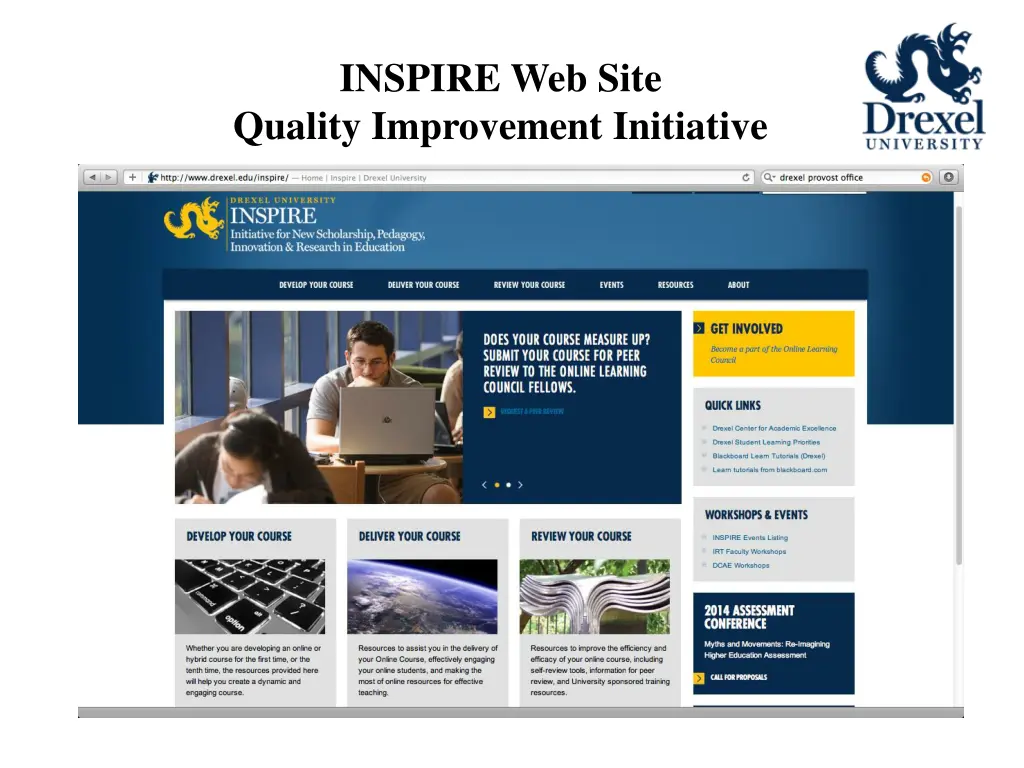 inspire web site quality improvement initiative