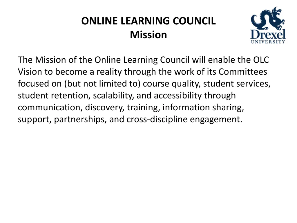 online learning council mission