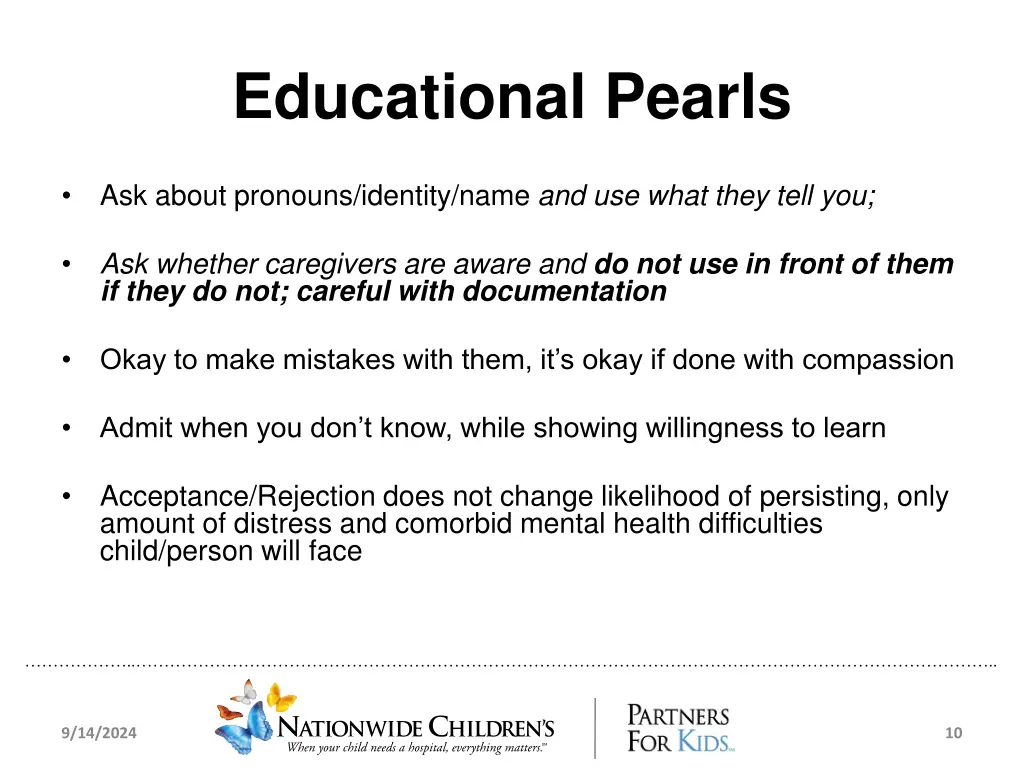 educational pearls