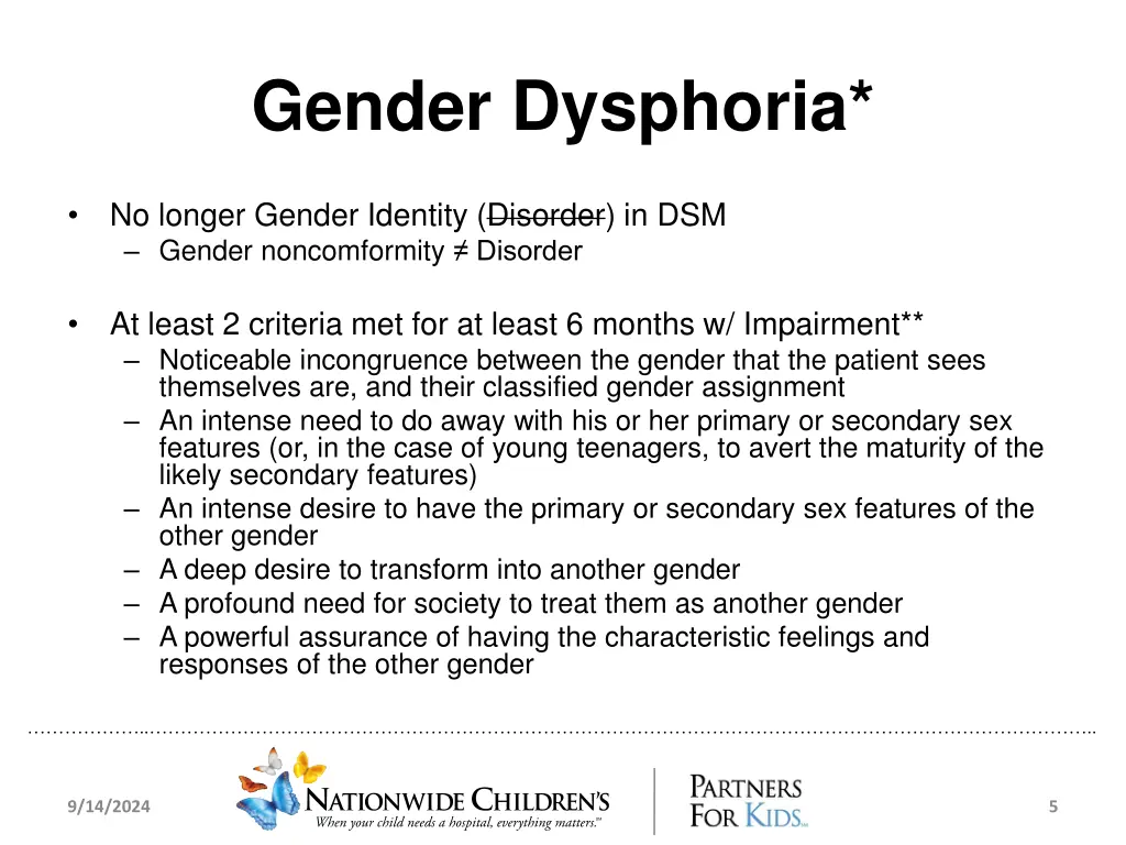 gender dysphoria