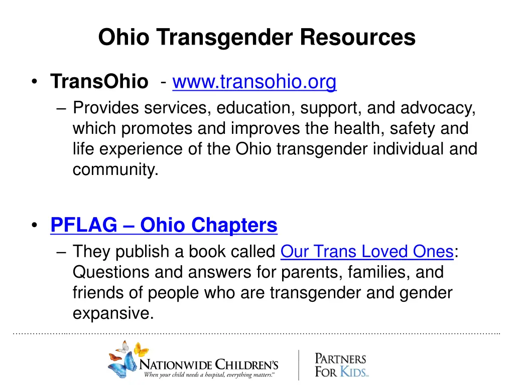 ohio transgender resources