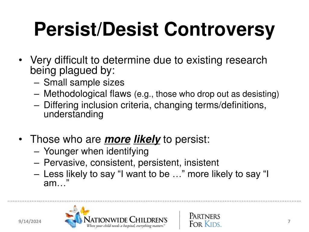 persist desist controversy