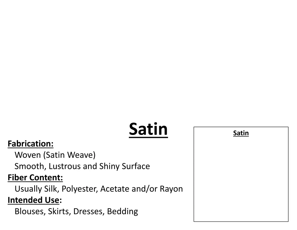 satin