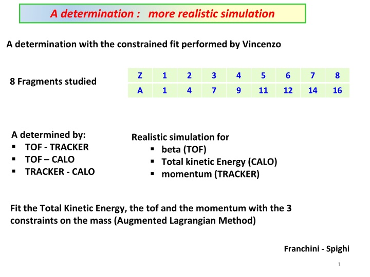 a determination more realistic simulation