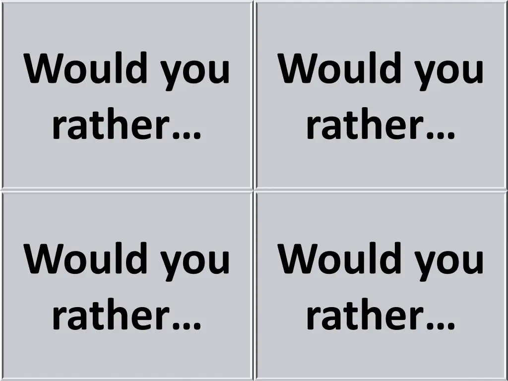 would you rather 1