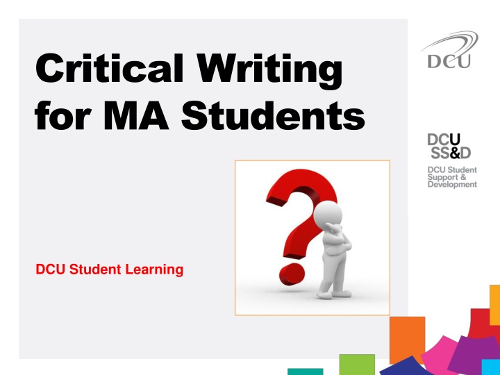 critical writing for ma students