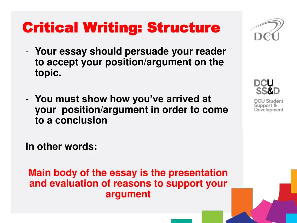 critical writing structure critical writing 1