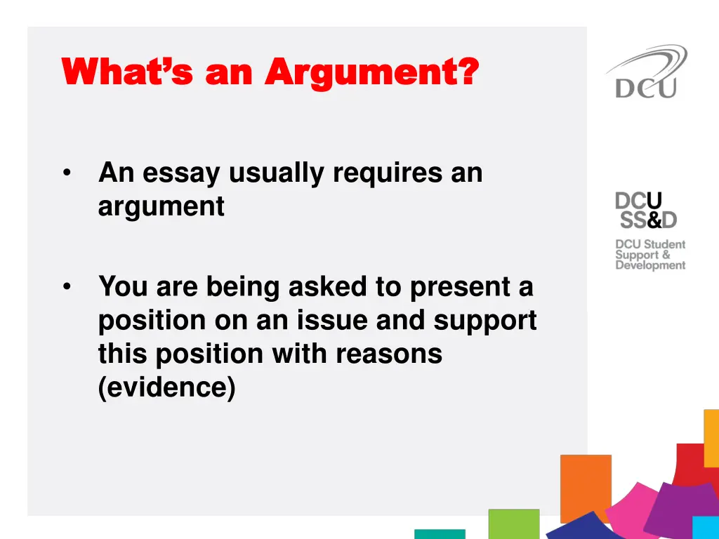 what s an argument what s an argument