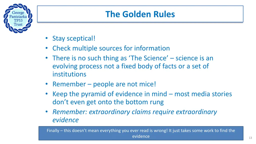 the golden rules