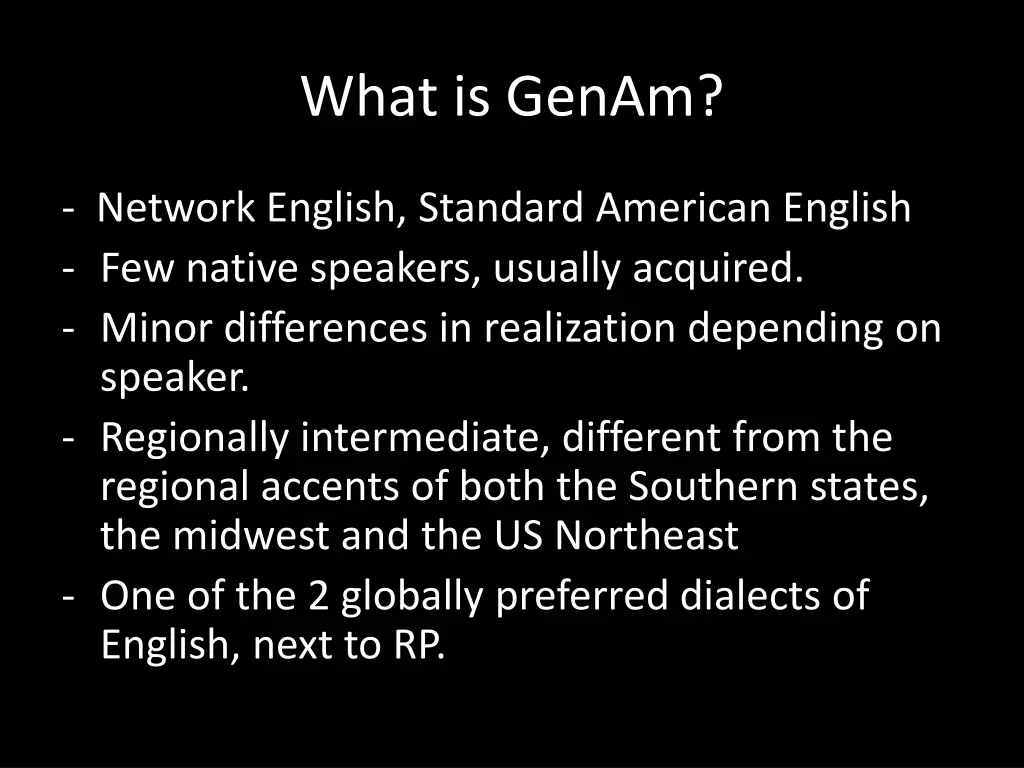 what is genam