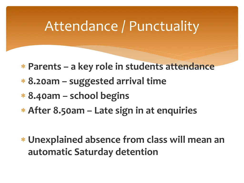 attendance punctuality