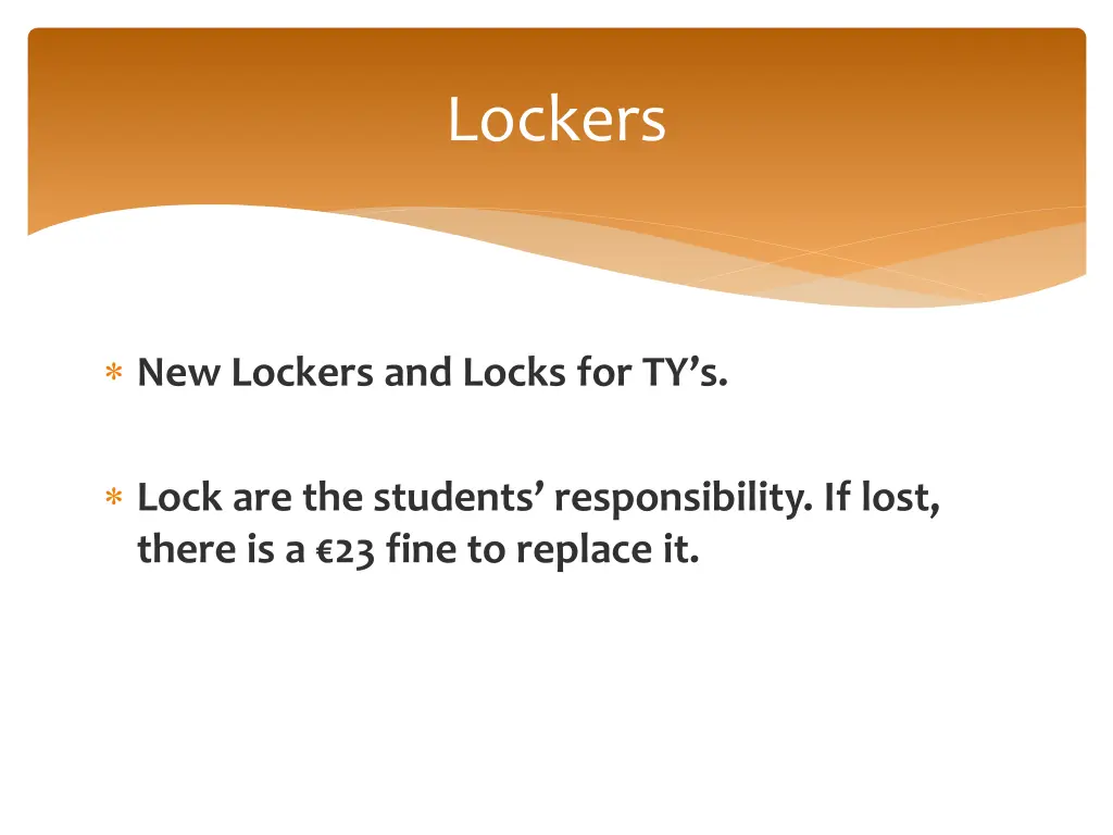 lockers