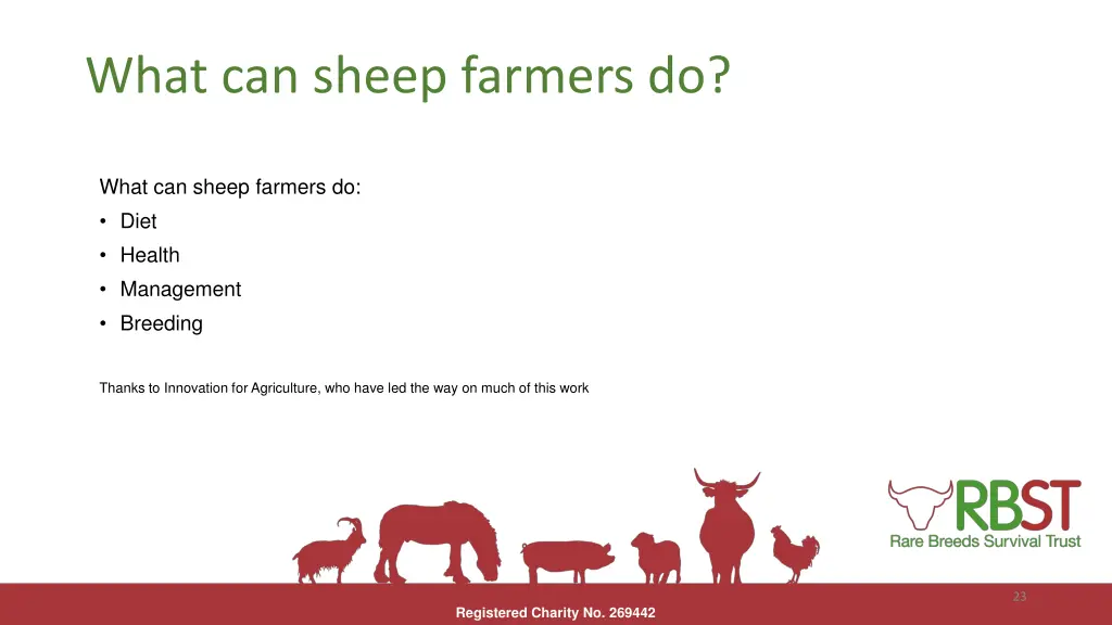 what can sheep farmers do