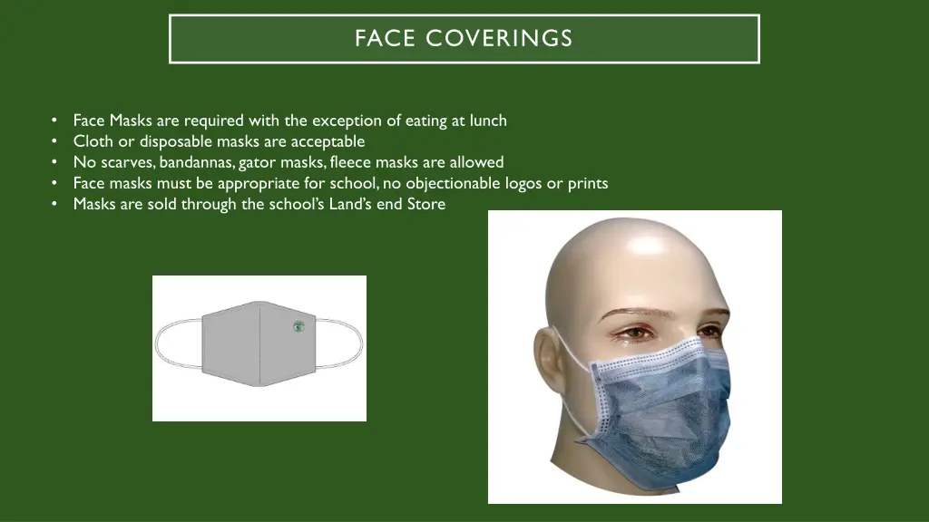 face coverings