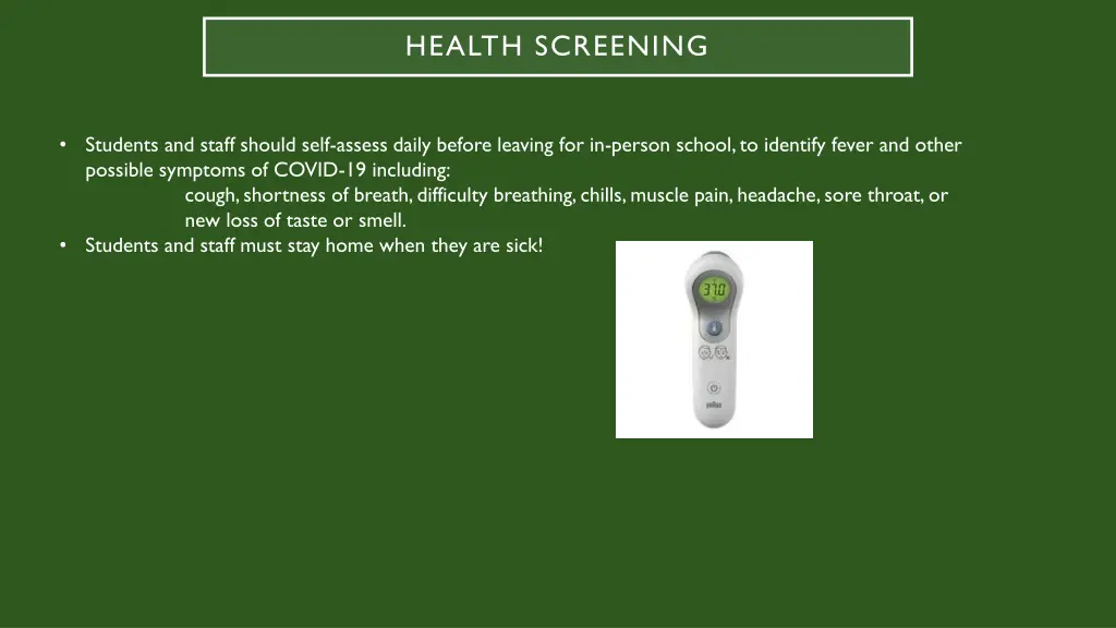 health screening