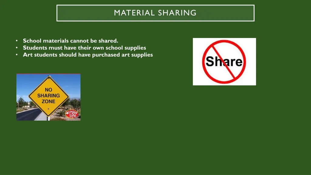 material sharing