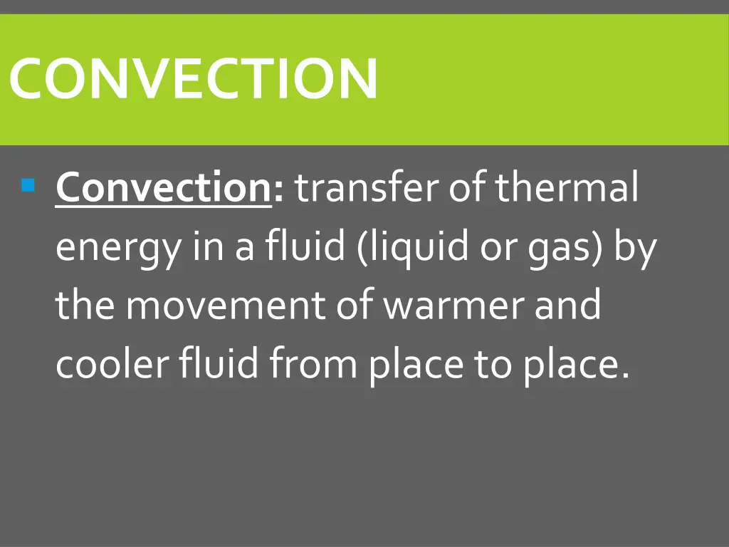 convection