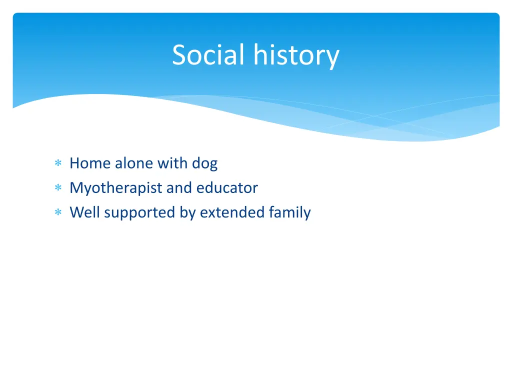 social history