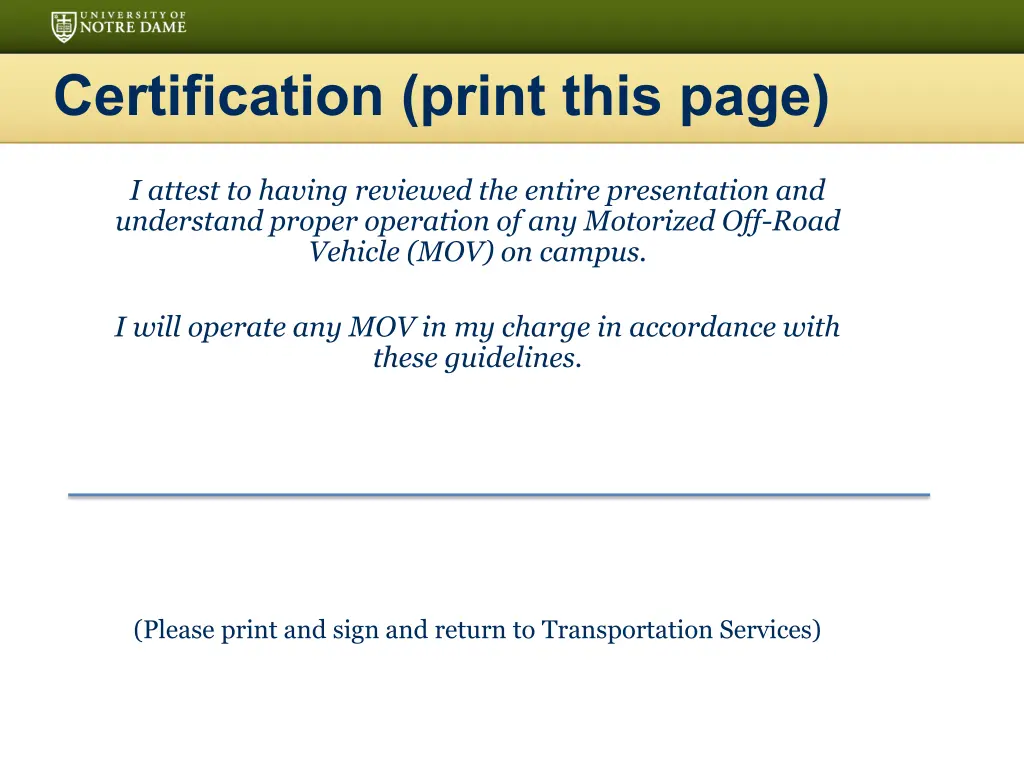 certification print this page