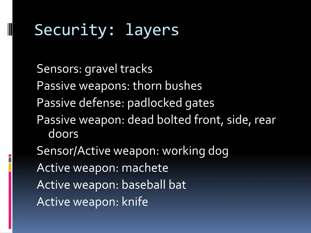 security layers