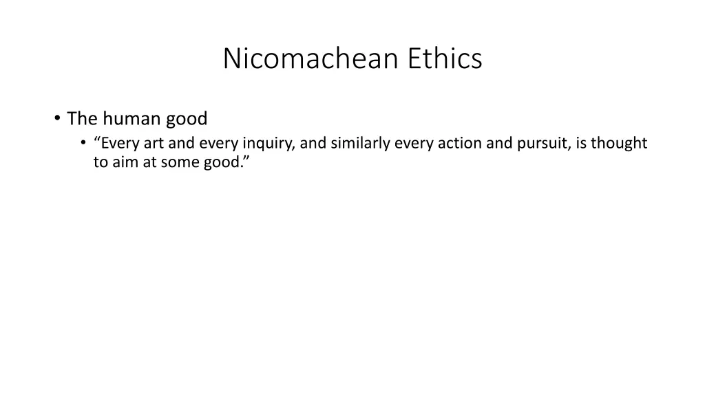 nicomachean ethics