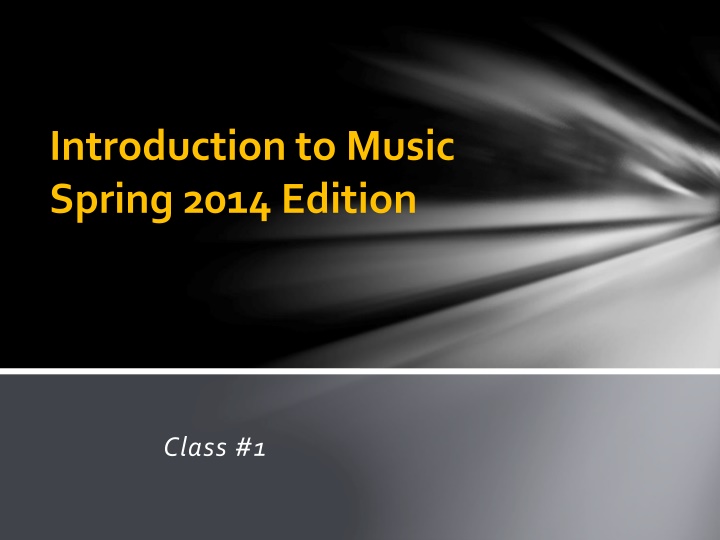 introduction to music spring 2014 edition