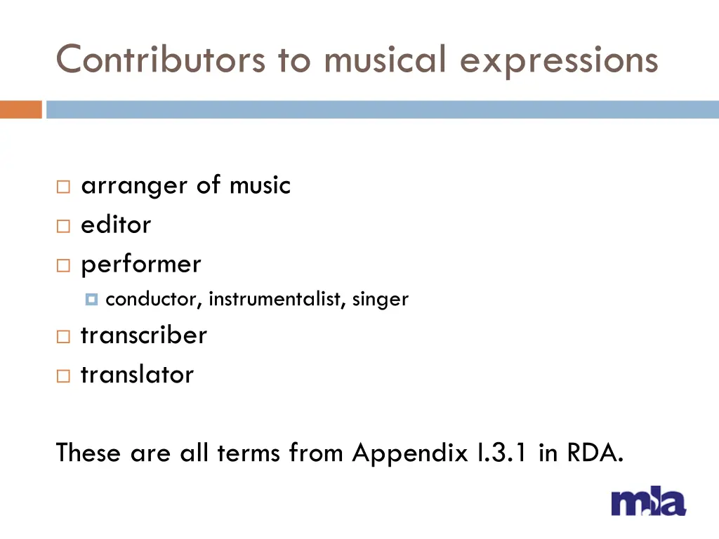 contributors to musical expressions