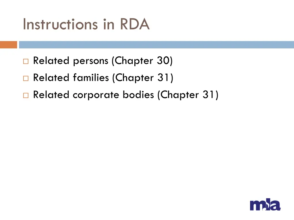 instructions in rda 2