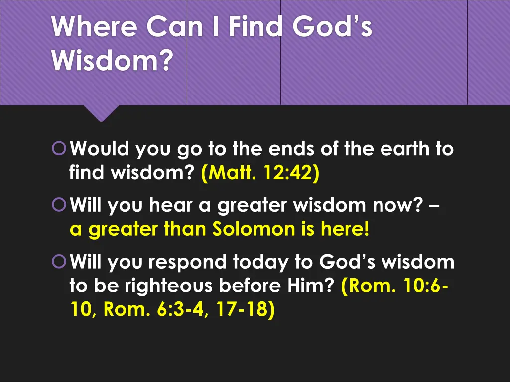 where can i find god s wisdom 1