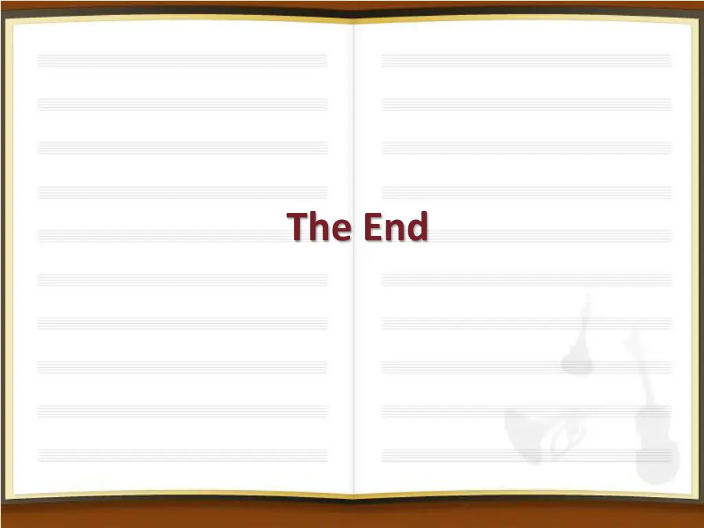 the end