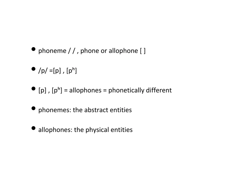 phoneme phone or allophone