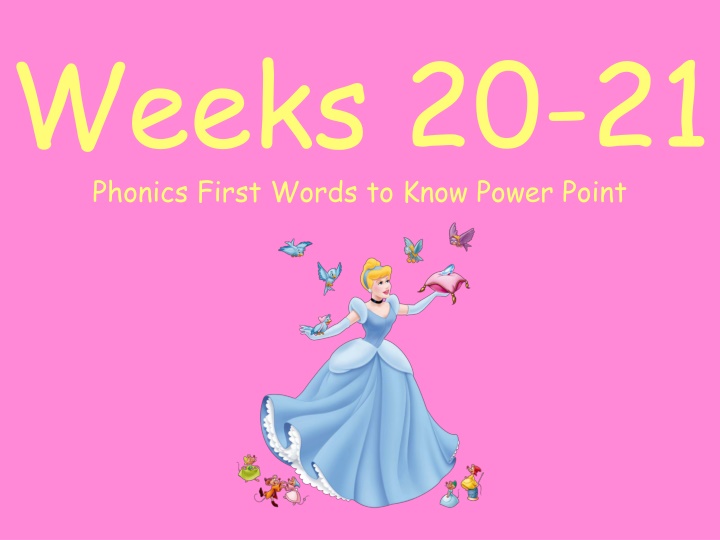 weeks 20 21 phonics first words to know power