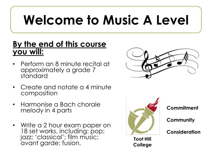 welcome to music a level