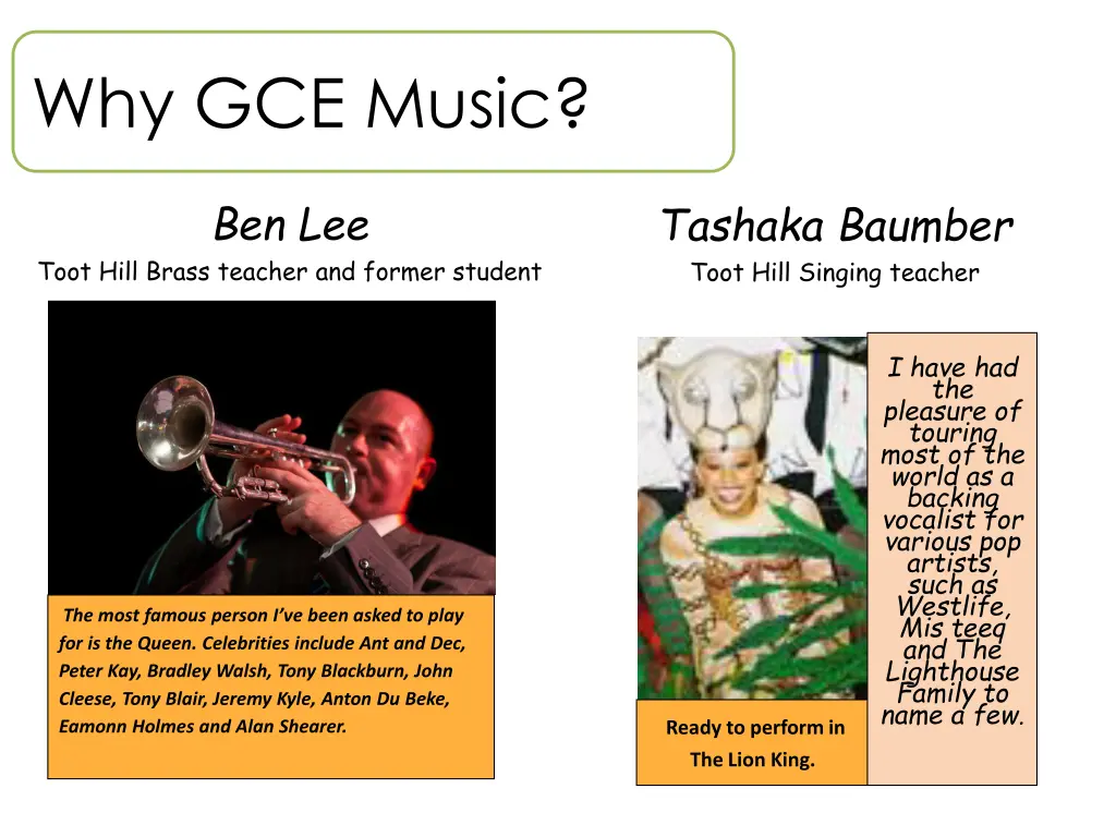 why gce music