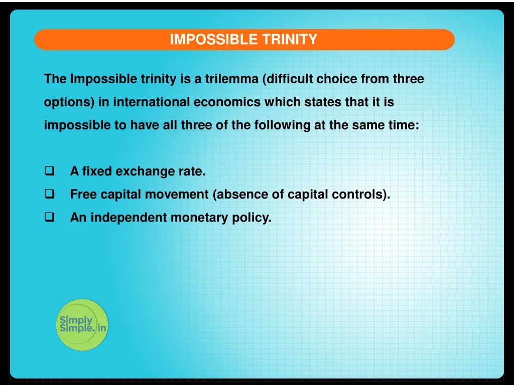 impossible trinity